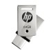 HP x5000m unidad flash USB 64 GB USB Type-A / USB Type-C 3.2 Gen 1 (3.1 Gen 1) Acero inoxidable HPFD5000M-64